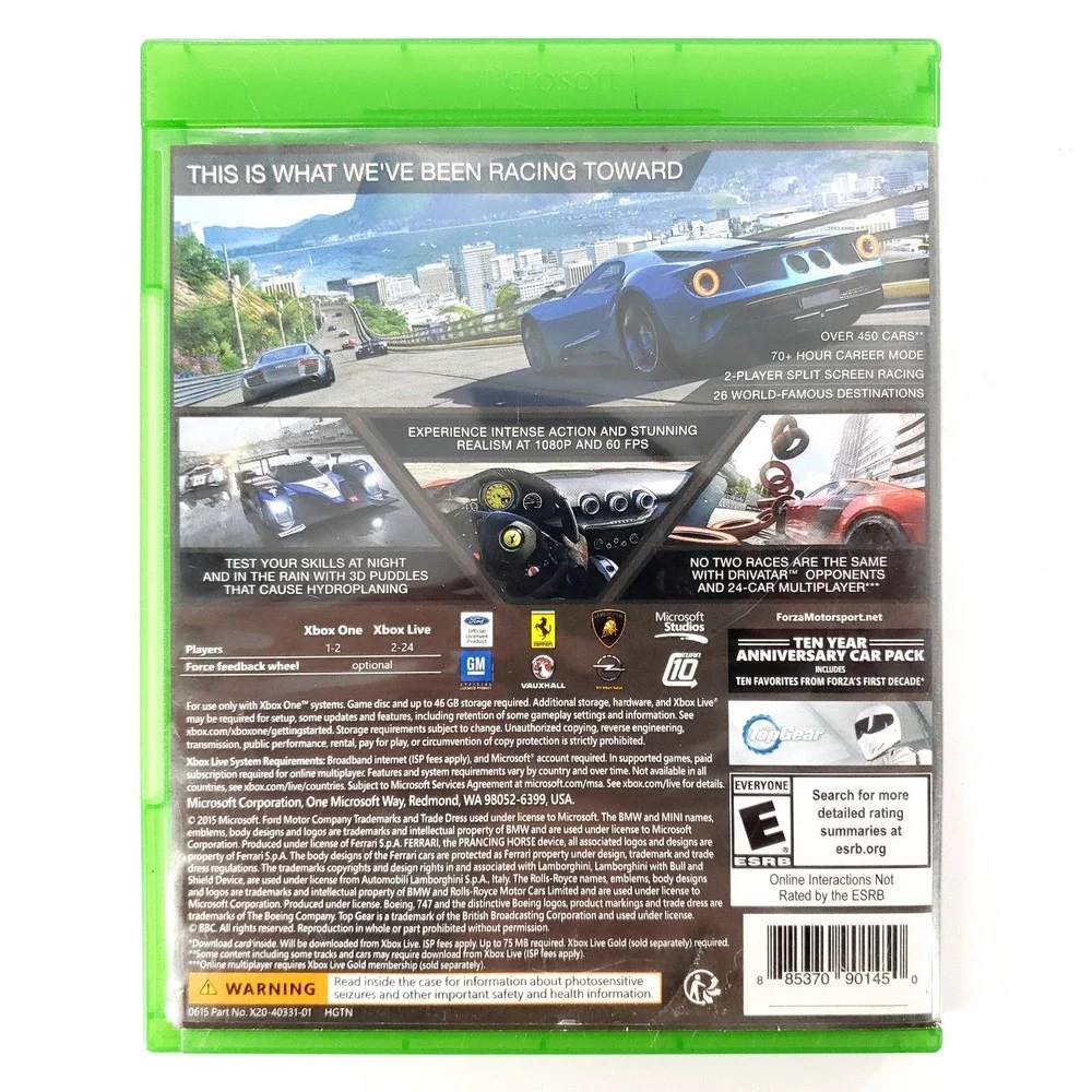 Forza 6 Microsoft Xbox One Complete Tested & Works